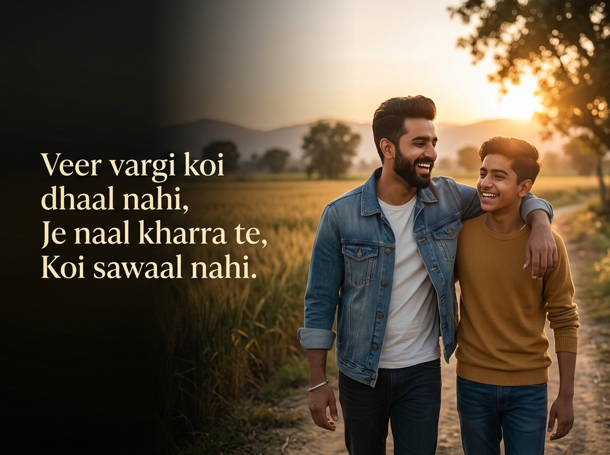 brother caption in punjabi