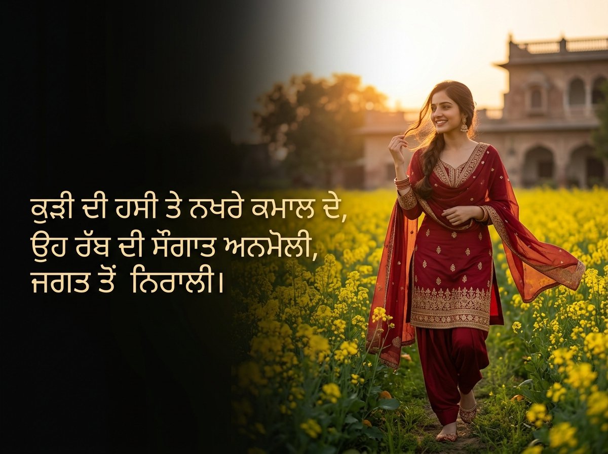 caption for girls/kudi in punjabi
