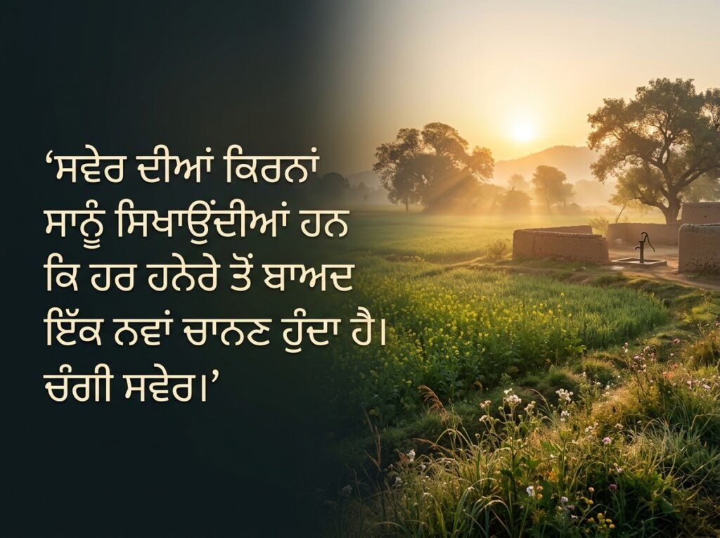 Good Morning Quotes Punjabi