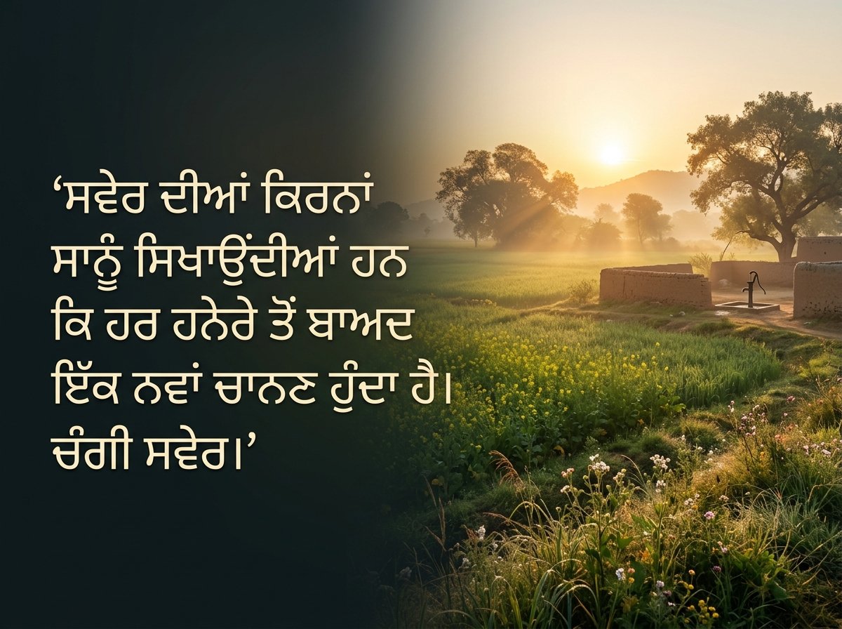 Good Morning Quotes Punjabi