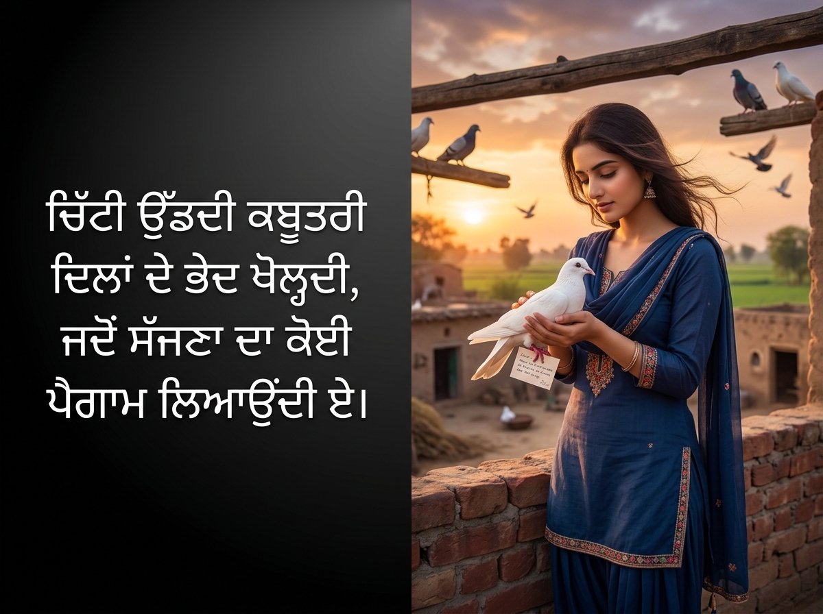 Kabootar Shayari in Punjabi