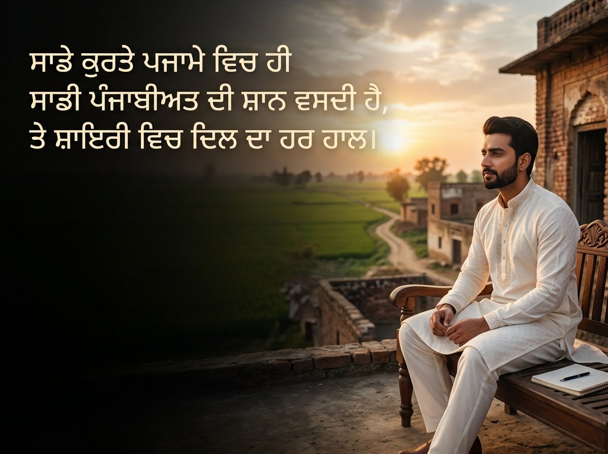 Kurta Pajama Punjabi Shayari