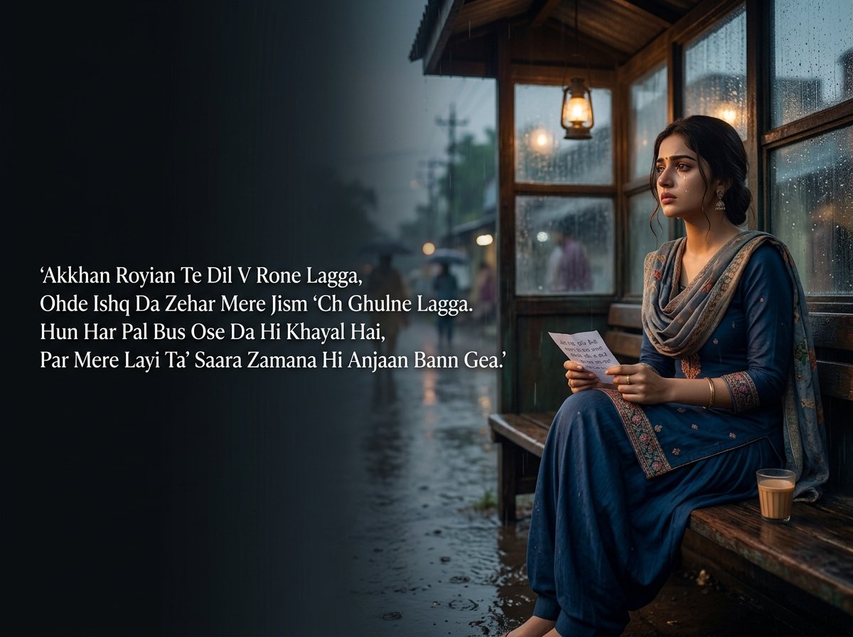 one sided love shayari in punjabi
