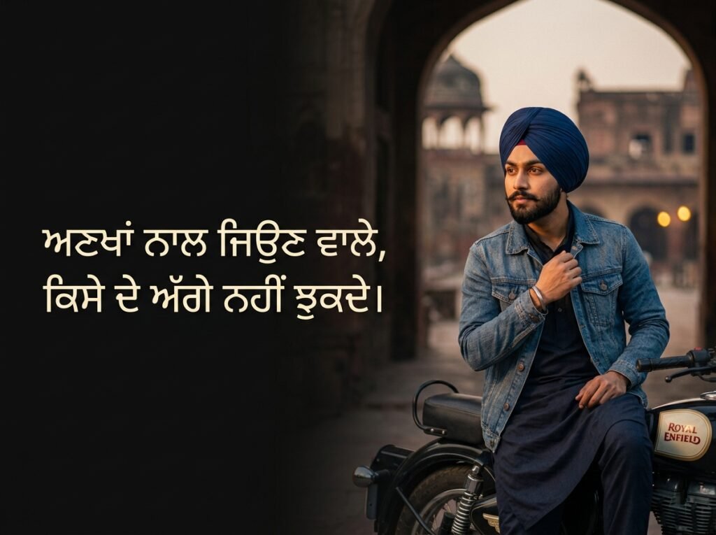 punjabi captions for boys