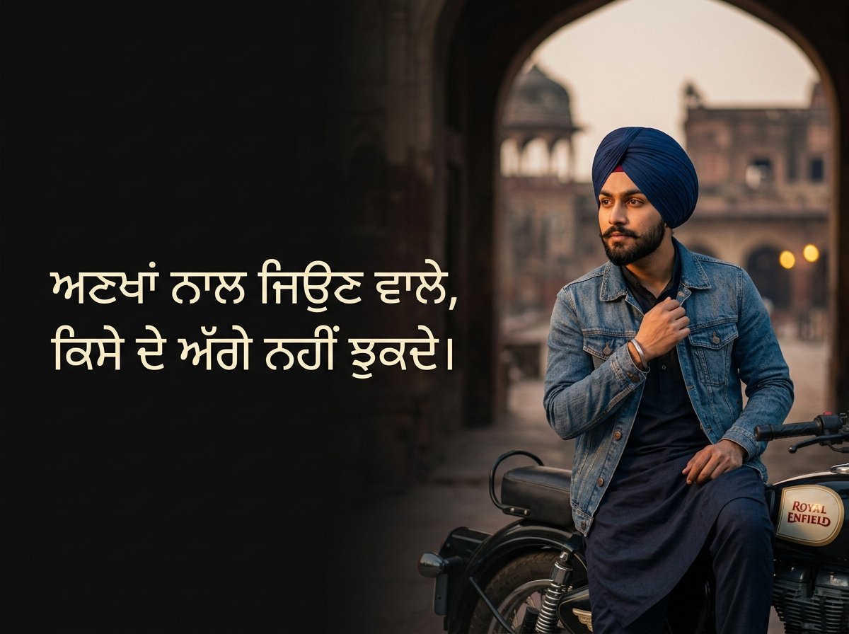 punjabi captions for boys