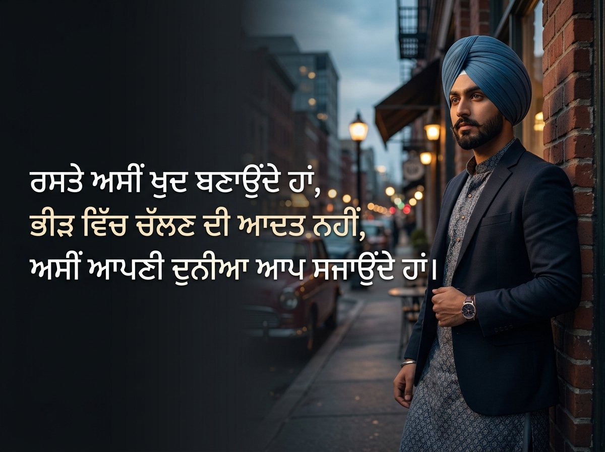 punjabi shayari attitude boy